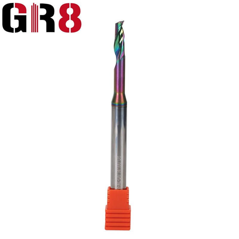 Fraise en bout de traitement de l'aluminium à 1 cannelures